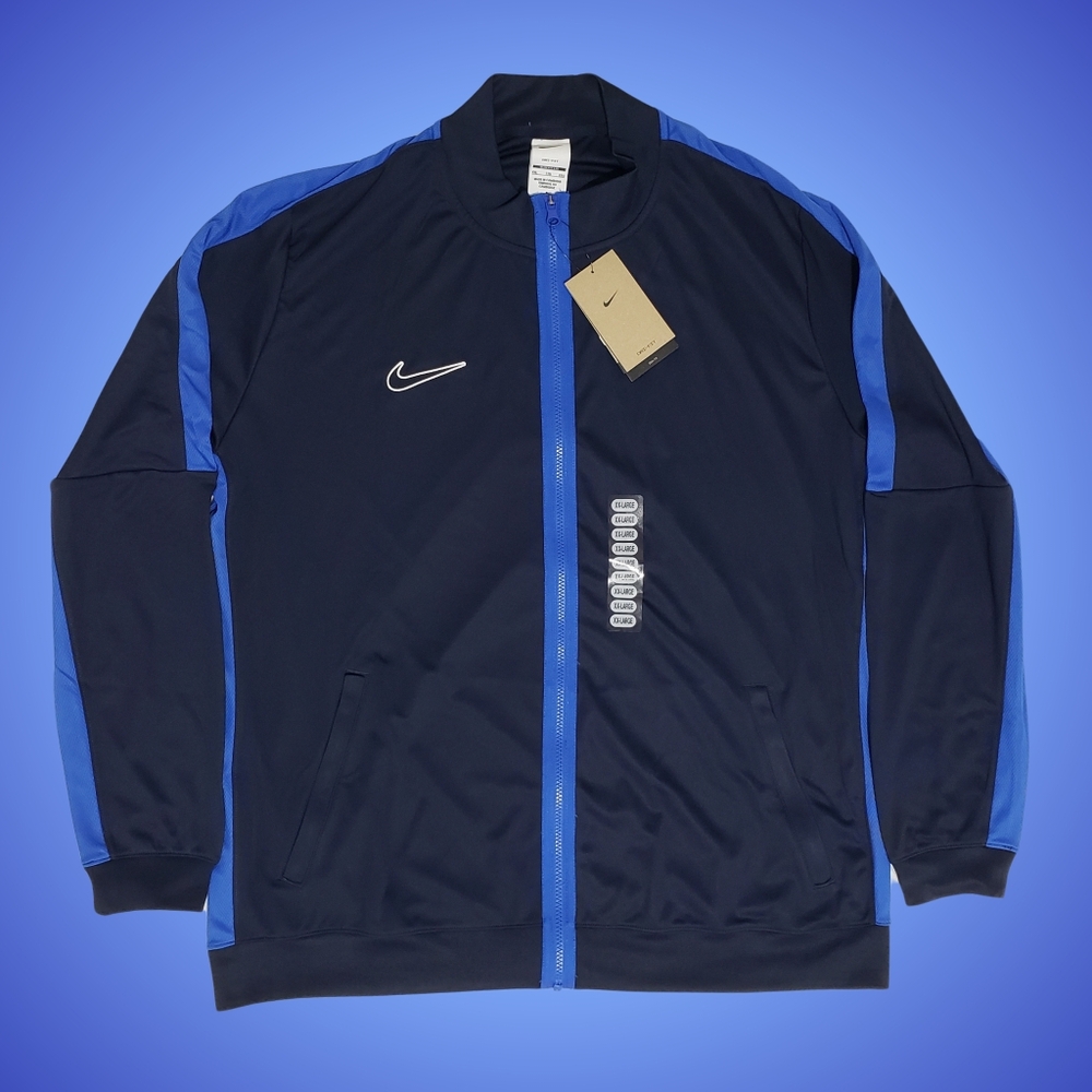 Nike Dri-FIT Academy Track Jacket Zip-Up Men XXL Navy Football Zip Pockets NWT